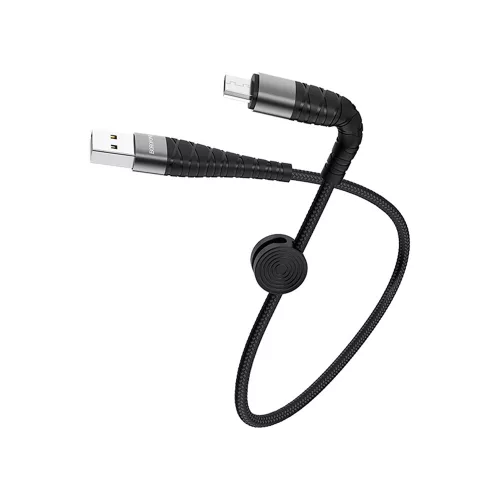 Cablu de date si incarcare MicroUSB BOROFONE BX32, 0.25 cm, negru