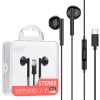 Casti audio cu microfon Hoco M65, conector Type C,  stereo, 1.2 metri, negre