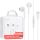 Casti audio cu microfon Hoco M65, conector Type C,  stereo, 1.2 metri, albe