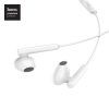 Casti audio cu microfon Hoco M65, conector Type C,  stereo, 1.2 metri, albe