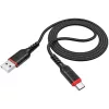 Cablu de date si incarcare Hoco X59, USB to Type-C, 3A, 1 metru, negru