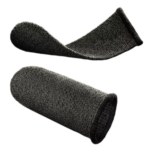 Degetare antialunecare Hoco GM4, fibra conductiva, pentru jocuri, Anti-Condens, Phantom, Black/Silver