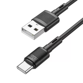   Cablu date si Incarcare Hoco X83, USB to Type-C (USB-C), 1 metru, 60W/3A, negru