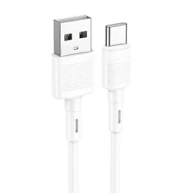   Cablu date si Incarcare Hoco X83, USB to Type-C (USB-C), 1 metru, 60W/3A, alb