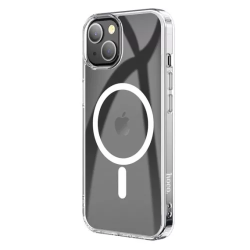 Husa protectie Apple iPhone 14, Hoco Premium Magsafe TPU, ShockProof, incarcare magsafe, transparenta