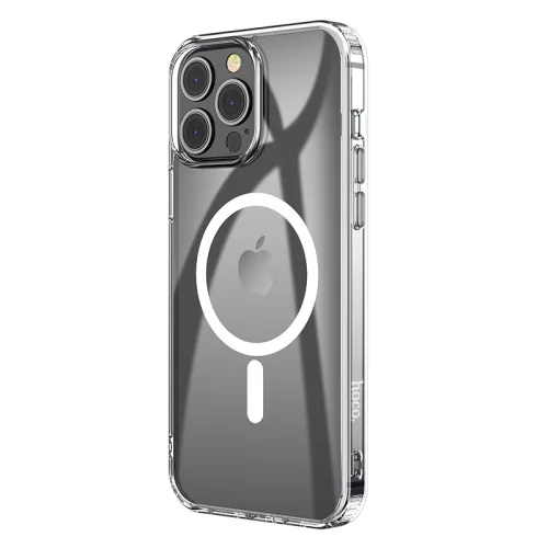 Husa protectie Apple iPhone 14 Pro, Hoco Premium Magsafe TPU, ShockProof, incarcare magsafe, transparenta