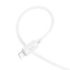 Cablu de date si incarcare Hoco X88, Type-C (USB-C) to Lightning, PD20W/2.4A, 1 metru, alb