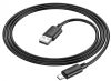 Cablu de date si incarcare MicroUSB Hoco X88, 18W/2.4A, 1 metru, negru