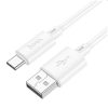 Cablu date si Incarcare Hoco X88, USB to Type-C (USB-C), 1 metru, 3A, alb
