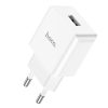 Incarcator casa cu port USB HOCO C106A, 2.1A/10.5W, alb