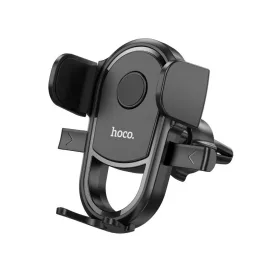  Suport auto Hoco H6, cleme laterale, rotatie 360 grade, prindere la ventilatie, negru