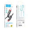 Cablu de date si incarcare Hoco X59, Type-C to Type-C, PD60W/3A, cablu impletit, 1 metru, rosu