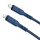 Cablu de date si incarcare Hoco X59, Type-C to Type-C, PD60W/3A, cablu impletit, 2 metri, albastru