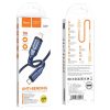 Cablu de date si incarcare Hoco X59, Type-C to Type-C, PD60W/3A, cablu impletit, 2 metri, albastru