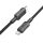 Cablu de date si incarcare Hoco X94, Type-C to Type-C, 60W/3A, 1 m, cablu impletit, negru