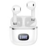 Casti Wireless Hoco EQ1 TWS, Bluetooth 5.3, LED Digital Display, albe