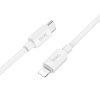 Cablu de date si incarcare Hoco X96, Type-C (USB-C) to Lightning, PD20W/2.4A, 1 metru, alb