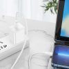 Cablu de date si incarcare Hoco X96, Type-C (USB-C) to Lightning, PD20W/2.4A, 1 metru, alb