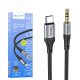Cablu adaptor Type C to jack 3.5 mm AUX, HOCO UPA26, 1 metru, negru