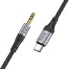 Cablu adaptor Type C to jack 3.5 mm AUX, HOCO UPA26, 1 metru, negru