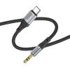 Cablu adaptor Type C to jack 3.5 mm AUX, HOCO UPA26, 1 metru, negru