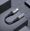 Cablu adaptor Type-C / USB-C Hoco LS36, audio, 12 cm, negru