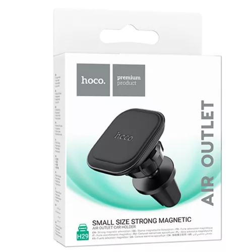 Suport auto magnetic Hoco H29, rotatie 360 grade, prindere la ventilatie, negru