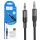 Cablu audio auxiliar / AUX / jack 3.5 mm Hoco UPA27,  1.2 metri, negru