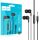 Casti audio cu microfon Hoco M124, conector jack 3.5 mm, cablu 1.2 m, negre