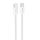 Cablu de date si incarcare Hoco X104, Type-C to Type-C, PD60W/3A, cablu impletit, 1 metru, alb