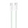 Cablu de date si incarcare Hoco X104, Type-C to Type-C, PD60W/3A, cablu impletit, 2 metri, verde
