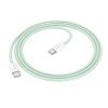 Cablu de date si incarcare Hoco X104, Type-C to Type-C, PD60W/3A, cablu impletit, 2 metri, verde