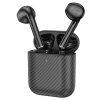 Casti Wireless Hoco EW41 Plus, Ear Buds, BT 5.3, In-Ear, 200h Stand-By Carbon Design, 350mAh, negre