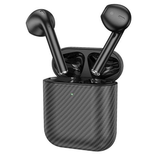 Casti Wireless Hoco EW41 Plus, Ear Buds, BT 5.3, In-Ear, 200h Stand-By Carbon Design, 350mAh, negre