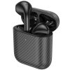Casti Wireless Hoco EW41 Plus, Ear Buds, BT 5.3, In-Ear, 200h Stand-By Carbon Design, 350mAh, negre