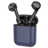 Casti Wireless Hoco EW41 Plus, Ear Buds, BT 5.3, In-Ear, 200h Stand-By Carbon Design, 350mAh, albastru