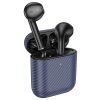 Casti Wireless Hoco EW41 Plus, Ear Buds, BT 5.3, In-Ear, 200h Stand-By Carbon Design, 350mAh, albastru