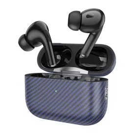   Casti Wireless Hoco EW47 Plus, Ear Buds, BT 5.3, In-Ear, 200h Stand-By Carbon Design, 350mAh, blue