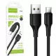 Cablu date si Incarcare Hoco X120, USB to Type-C (USB-C), 1 metru, 3A, negru
