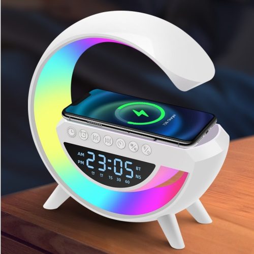 Boxa Bluetooth BT-3401 (LED, AUX, USB, FM, microSD), LED display, incarcare wireless, ceas cu alarma