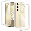 Husa protectie Samsung Galaxy S24 (fata + spate) Fully PC & PET 360°, transparenta