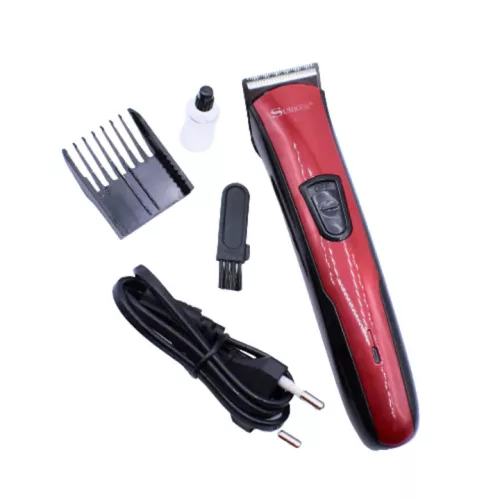 Aparat profesional de tuns SK-533, rosu/negru