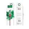 Cablu de date si incarcare MicroUSB Hoco X14, 1 metru, negru cu rosu