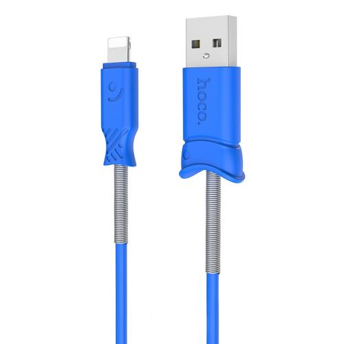 Cablu de date si incarcare Lightning (iPhone) Hoco X24, 1 metru, albastru
