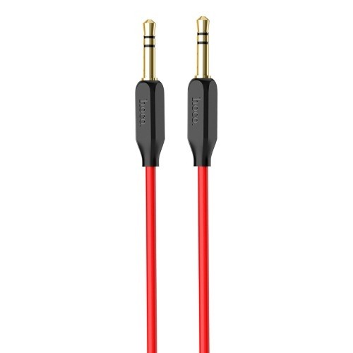 Cablu audio Hoco UPA11, jack 3.5mm, 1 metru, cablu rosu