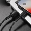 Cablu de date si incarcare Lightning (iPhone) Borofone BX16 Easy, 1 metru, 2A, negru