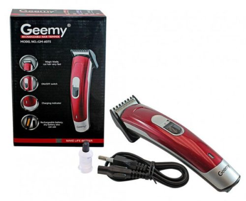 Aparat de tuns GEEMY GM-6075, acumulator, rosu