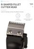 Aparat de tuns GEEMY GM-8018, ecran LED, acumulator intern, incarcare USB Type-C, negru