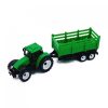 Tractor de jucarie cu remorca, verde