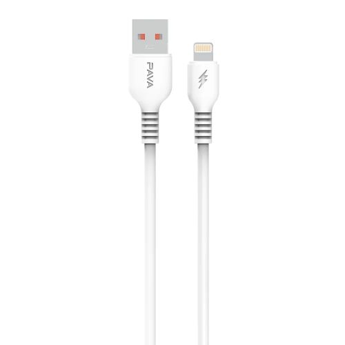 Cablu de date si incarcare Lightning (iPhone) Pavareal PA-DC73I, 1 metru, 5A, alb
